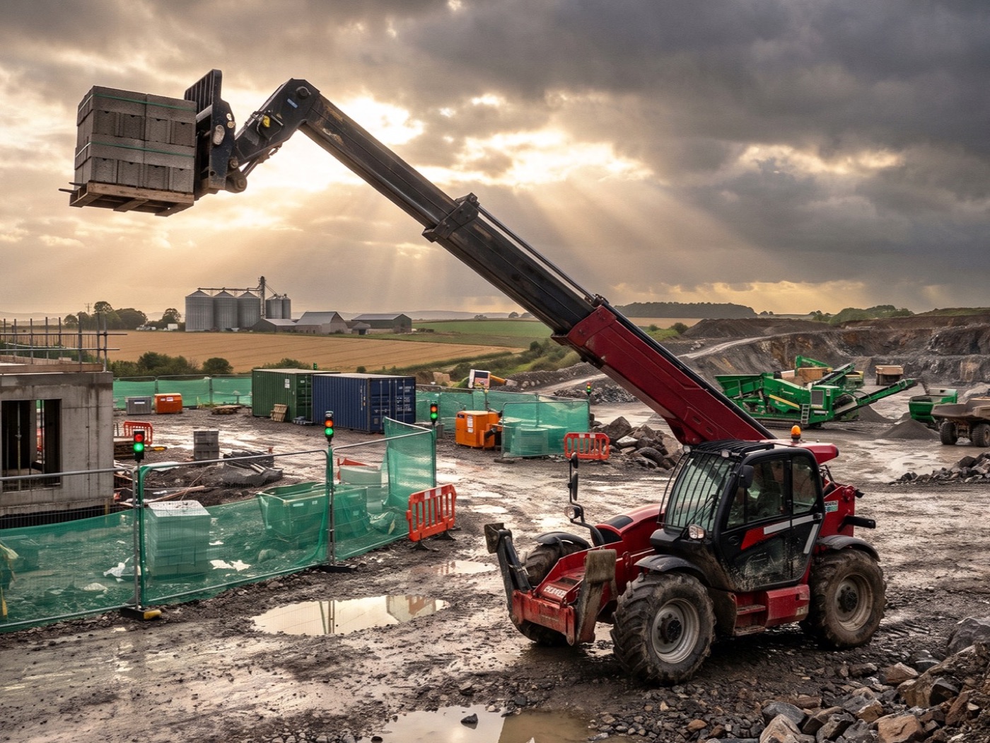 Endurolift telehandler with extended reach boom